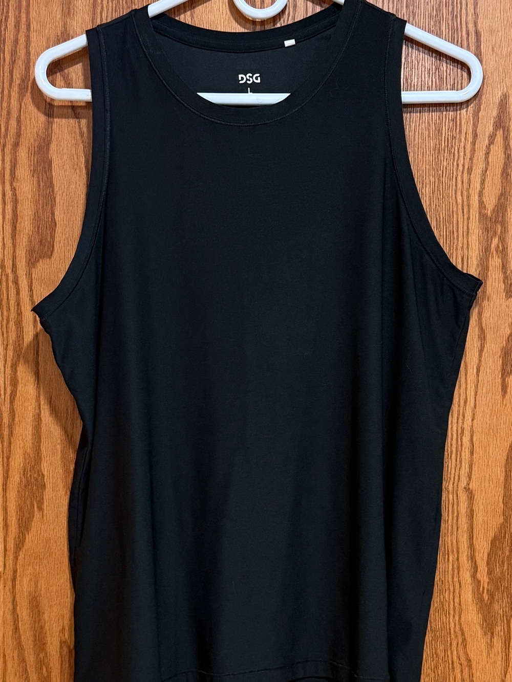 DSG Black Sleeveless Tank Top